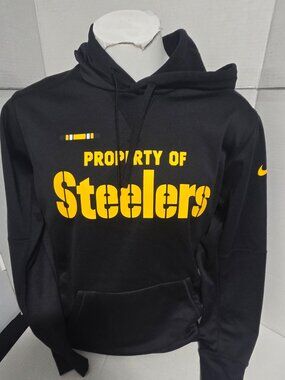 Nike Pittsburgh Steelers Dri-FIT Training Hoodie Property of Steelers Men's Medi